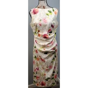 white christmas dresses Eliza J Women's Embellished High/Low Chiffon Dress Peacock Blue Size 4 fits  XS